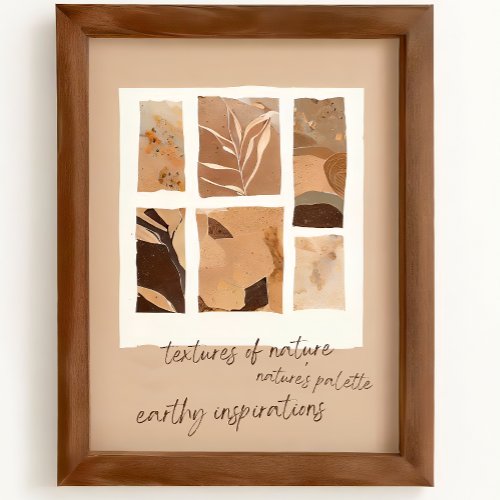 Textures of Nature _ minimalist boho art print