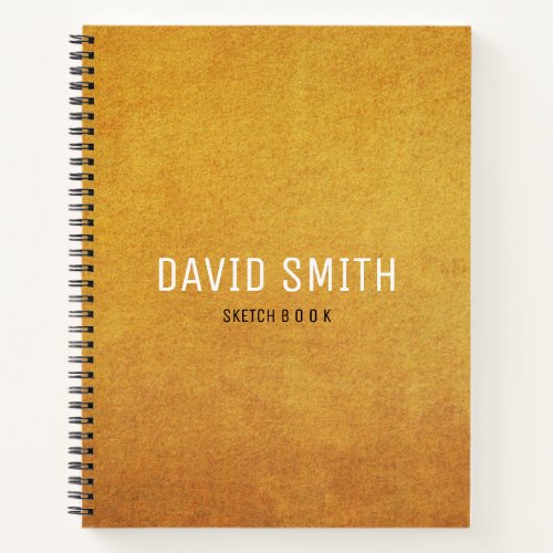 textures Personalized Sketchbook Name Notebook