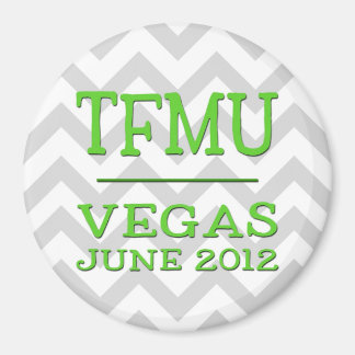 TFMU Vegas Lime Chevron Magnet