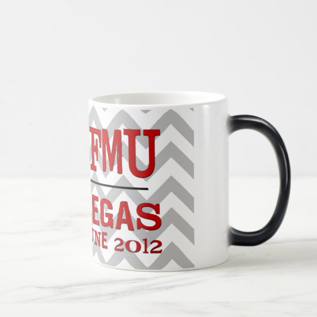 TFMU VEGAS Red Chevron Morphing Mug (Right)