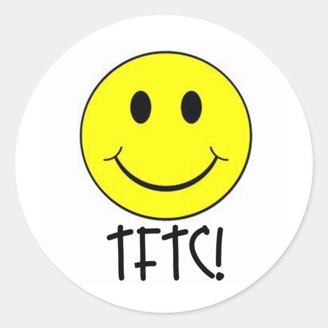 TFTC with Classic Round Sticker (Front)