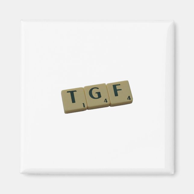 TGF Letter Tiles Magnet (Front)