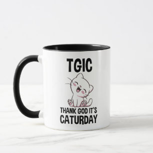 TGIC Thank God It's Caturday Mug