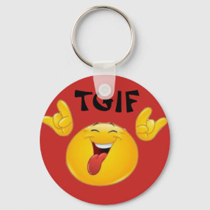 TGIF Emojis Keychain