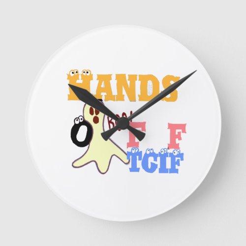 TGIF fRIDAY COLORSpng Round Clock