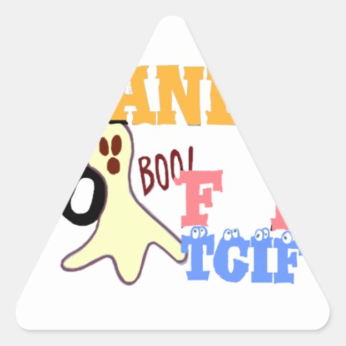 TGIF fRIDAY COLORSpng Triangle Sticker