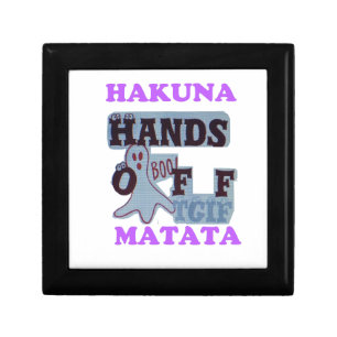 TGIF Hakuna Matata Hands Off Boo Funny Face Gift Box