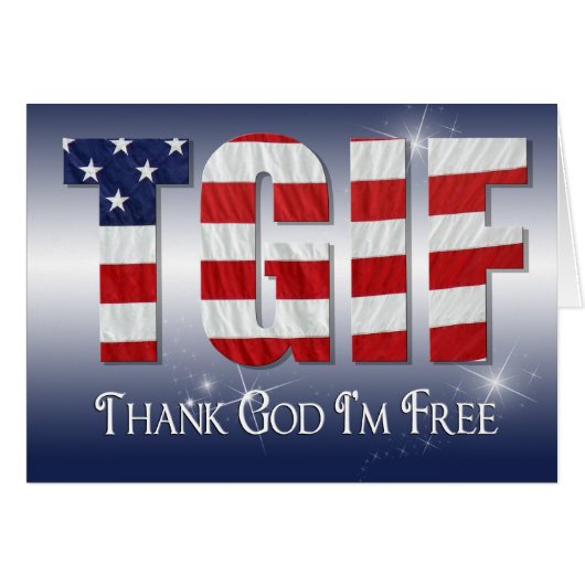TGIF Patriotic Cards (Front Horizontal)