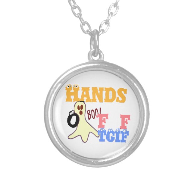 TGIF (Thank God It's Friday)  Silver Plated Necklace (Front)