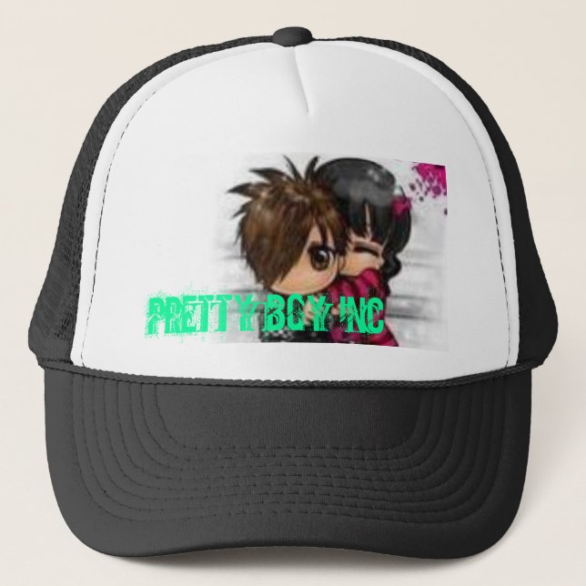 th_animeCAJBRNZC, Pretty Boy Inc - Customized Trucker Hat (Front)