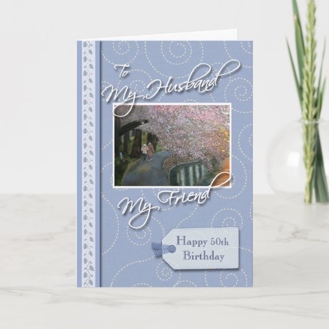 __th Birthday - My Husband, Friend Card (Front)