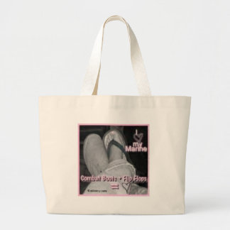 th_combatbootsandflipflops large tote bag