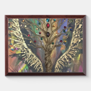 Th Divine Tree Of Life celestial wings and jewels Award Plaque