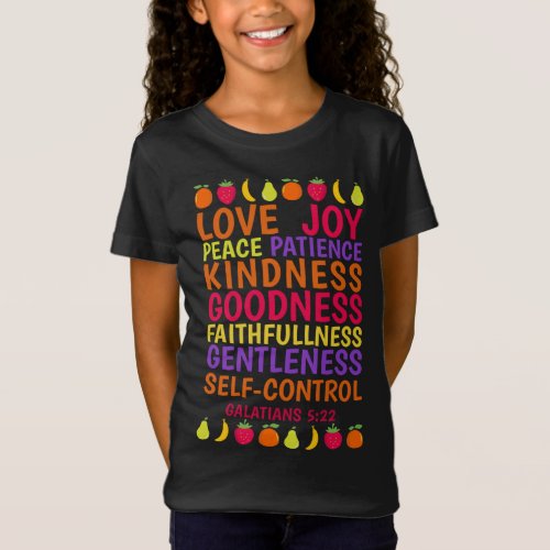 Th Fruit Of The Spirit Galatians Gift Bible Verse  T_Shirt