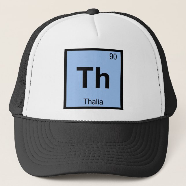 Th - Thalia Graces Chemistry Periodic Table Symbol Trucker Hat (Front)