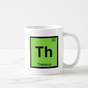 Th - Theseus Greek Chemistry Periodic Table Coffee Mug