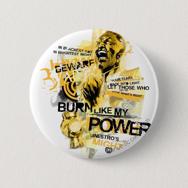 Thaal Sinestro 10 Pinback Button (Front)