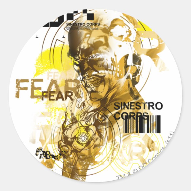 Thaal Sinestro 11 Classic Round Sticker (Front)