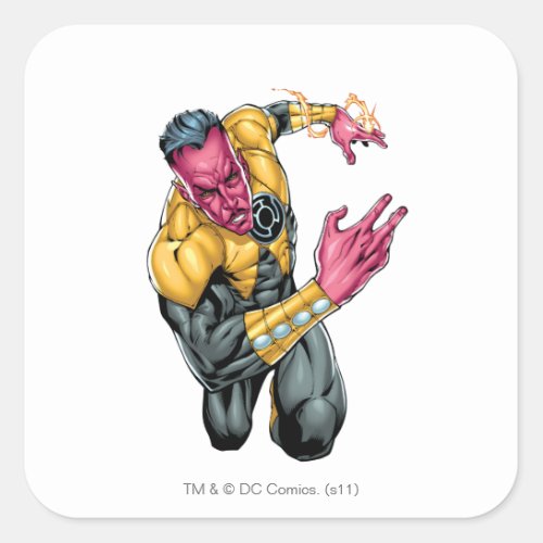 Thaal Sinestro 8 Square Sticker
