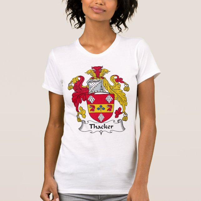Thacker Family Crest T-Shirt (Front)