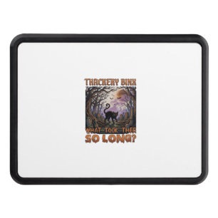 Thackery Binx Black Cat Halloween Graveyard Bats_1 Hitch Cover