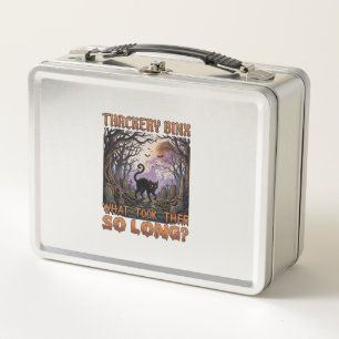 Thackery Binx Black Cat Halloween Graveyard Bats_1 Metal Lunch Box