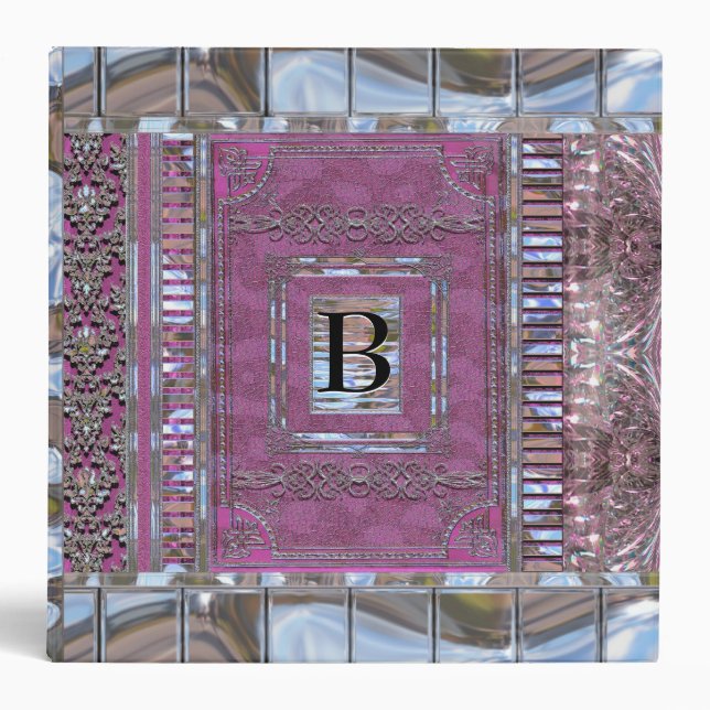 Thackery Rhyes  Pretty II Monogram 3 Ring Binder (Front)