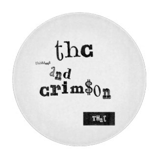 thaddeus & crimson cutting board