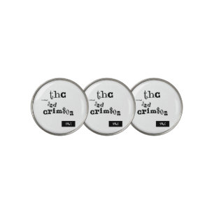 thaddeus & crimson golf ball marker