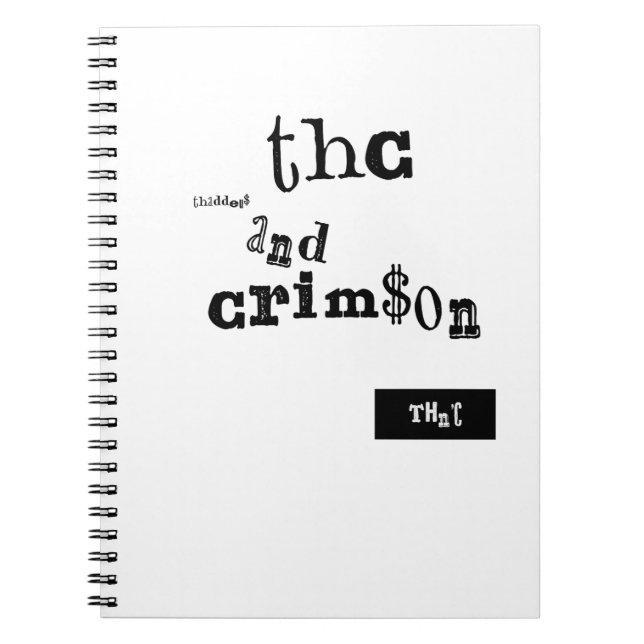 thaddeus & crimson notebook (Front)