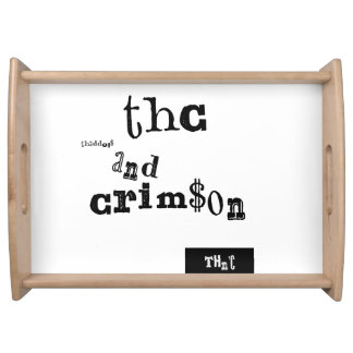thaddeus & crimson serving tray