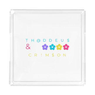 thaddeus & crimson $THCBand Designer Merch Acrylic Tray
