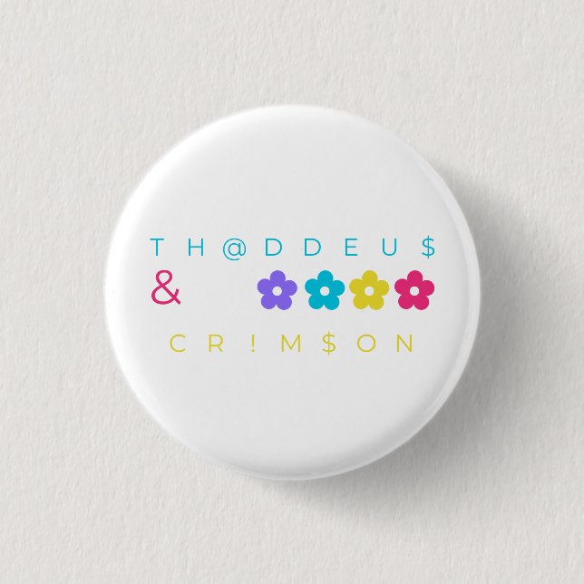 thaddeus & crimson $THCBand Designer Merch Button (Front)