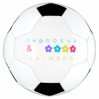 thaddeus & crimson $THCBand Designer Merch Soccer Ball