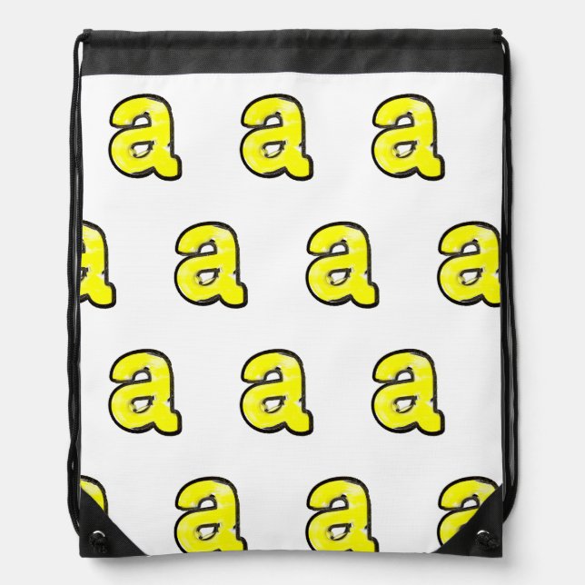 Thaddeus & Crimson/THCBand's THCA "a" Drawstring Bag (Front)