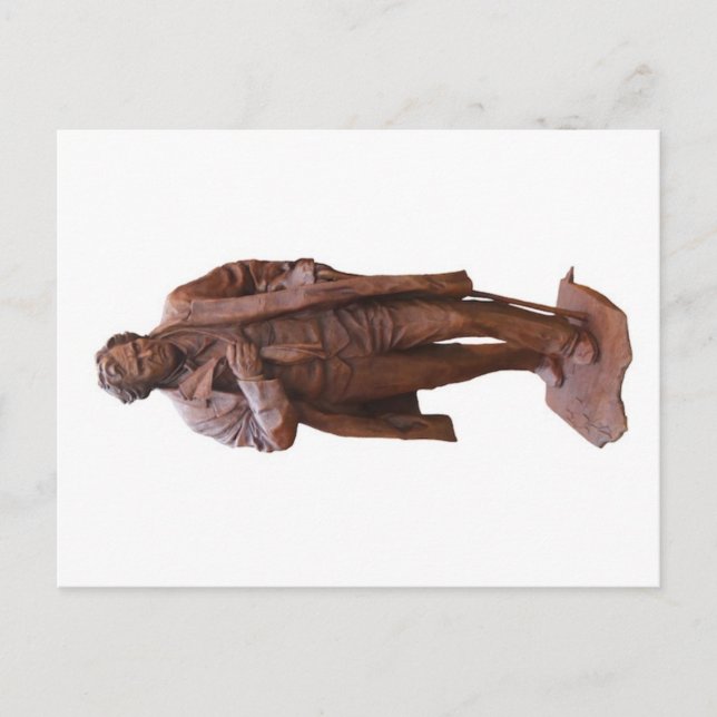 Thaddeus Stevens statue in Gettysburg, PA postcard (Front)