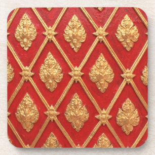 Thai art pattern beverage coaster