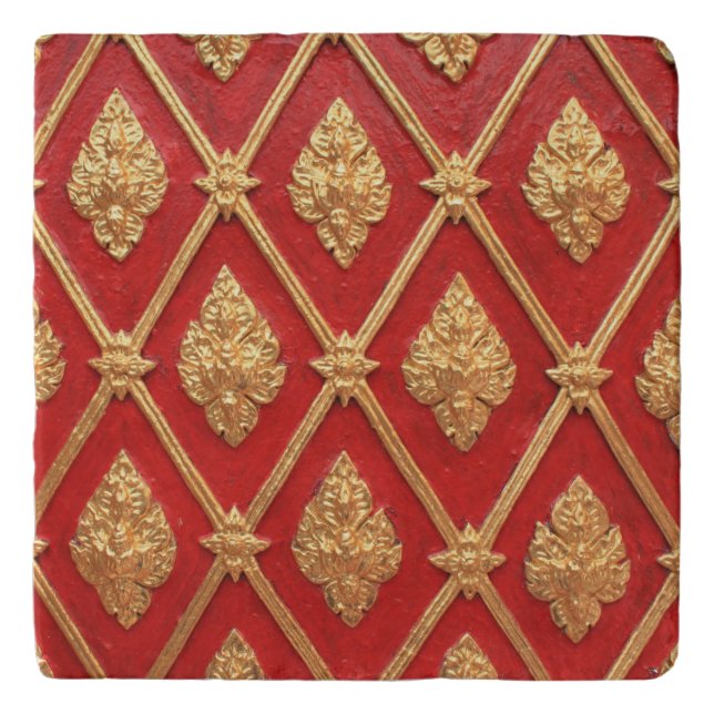 Thai art pattern trivet (Front)