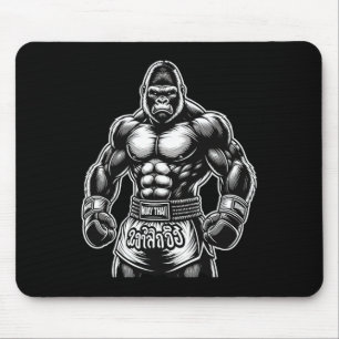 Thai Boxing And Kickboxing - Muay Thai Gorilla Mouse Pad