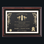 Thai Boxing Certificate Award Plaque<br><div class="desc">The Thai Boxing Certificate Award Plaque is fully customizable and can be used for martial arts as certificate of completion,  or for any other purposes. Designed by Norman.R.</div>