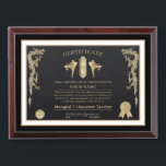 Thai Boxing Certificate Award Plaque<br><div class="desc">The Thai Boxing Certificate Award Plaque is fully customizable and can be used for martial arts as certificate of completion,  or for any other purposes. Designed by Norman.R.</div>