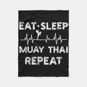 Thai Boxing Muay Thai Kickboxing Fleece Blanket