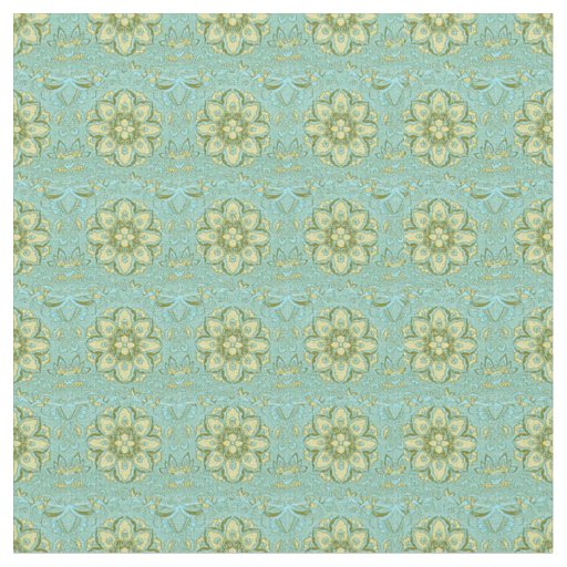 Thai Brocades Blue Green Fabric