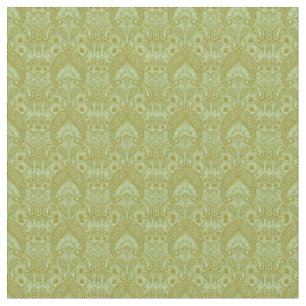 Thai Brocades Natural Green Coaster Fabric