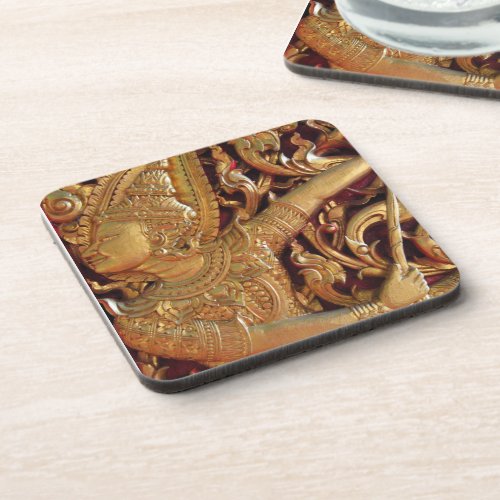 Thai Buddhist Temple Detail Coaster