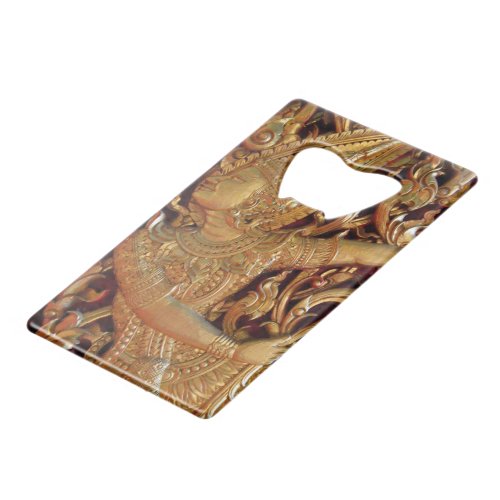 Thai Buddhist Temple Detail Credit Card Bottle Opener