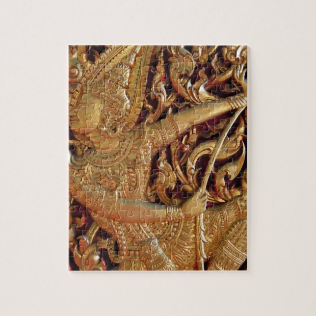 Thai Buddhist Temple Detail Jigsaw Puzzle (Vertical)