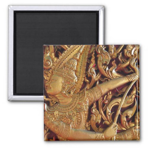 Thai Buddhist Temple Detail Magnet