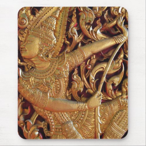 Thai Buddhist Temple Detail Mouse Pad