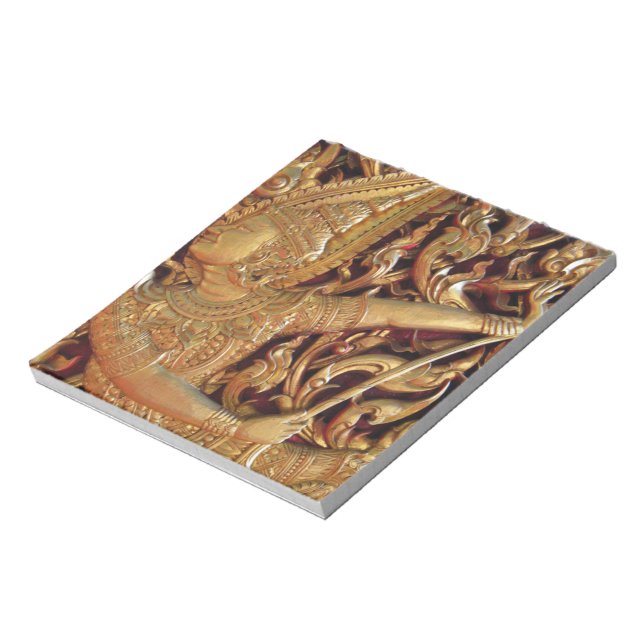 Thai Buddhist Temple Detail Notepad (Rotated)